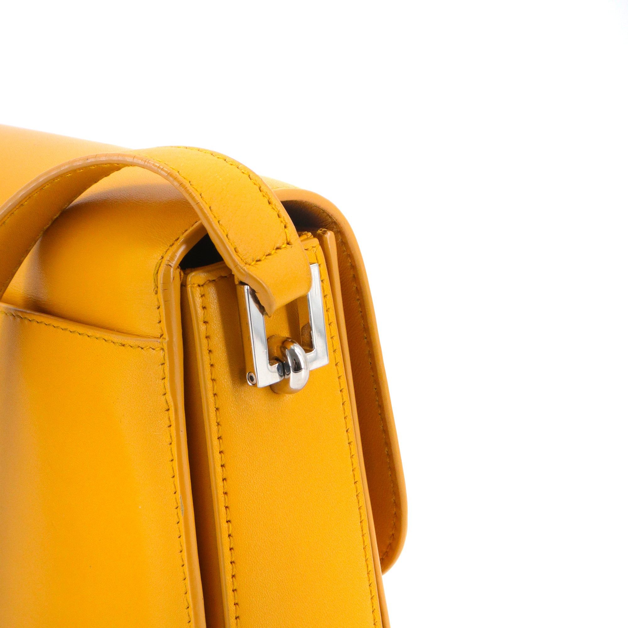 Saint Laurent Paris SAINT LAURENT - Saint Laurent Pavé Satchel shoulder bag in mustard yellow leather Size ONE SIZE - 8 Thumbnail