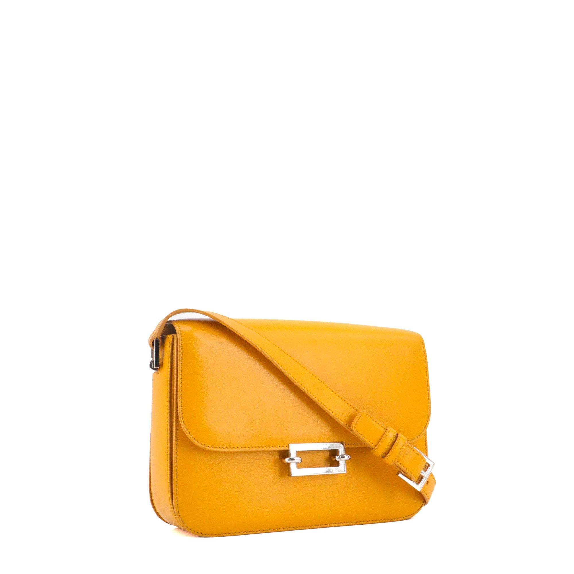 Saint Laurent Paris SAINT LAURENT - Saint Laurent Pavé Satchel shoulder bag in mustard yellow leather Size ONE SIZE - 2 Thumbnail