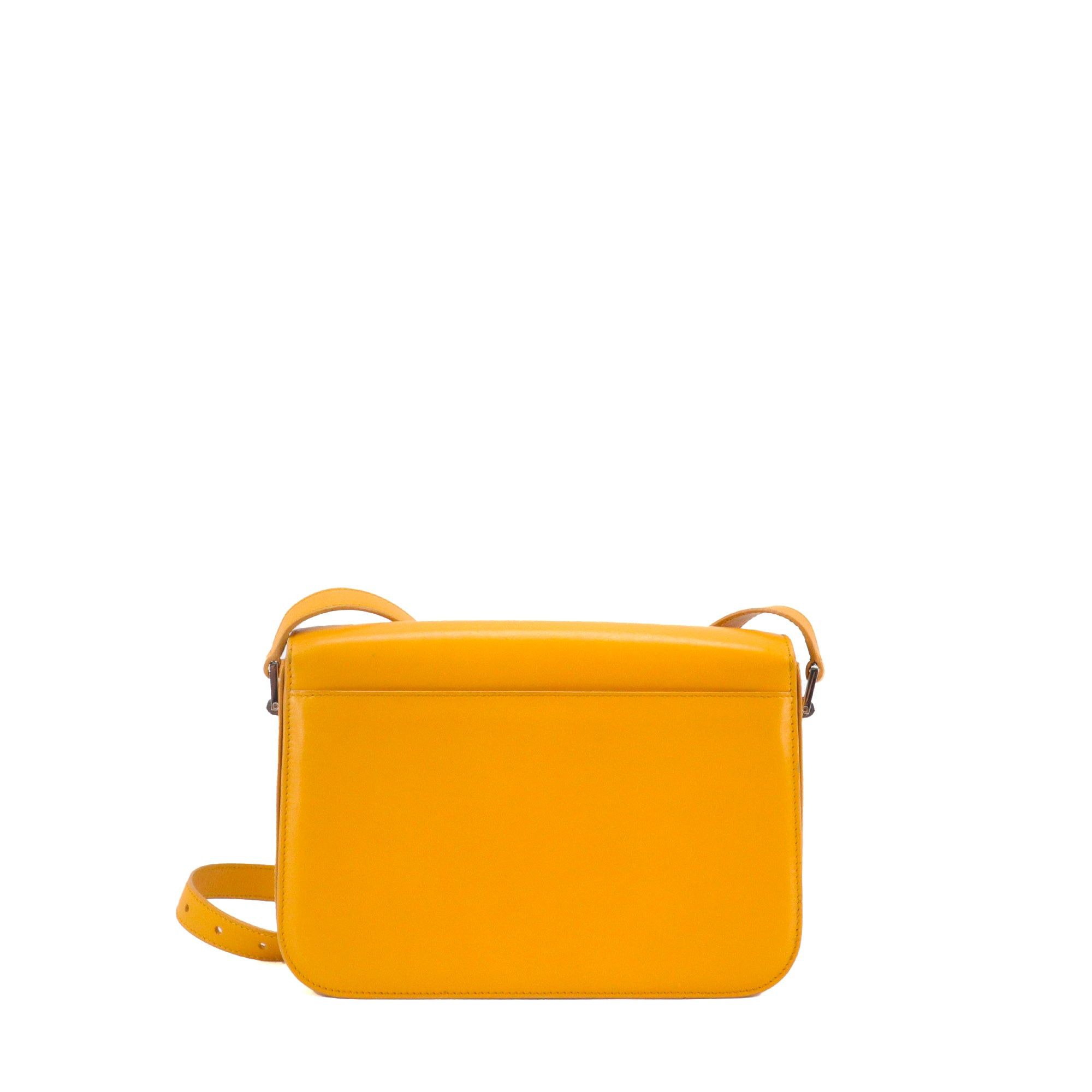 Saint Laurent Paris SAINT LAURENT - Saint Laurent Pavé Satchel shoulder bag in mustard yellow leather Size ONE SIZE - 3 Thumbnail