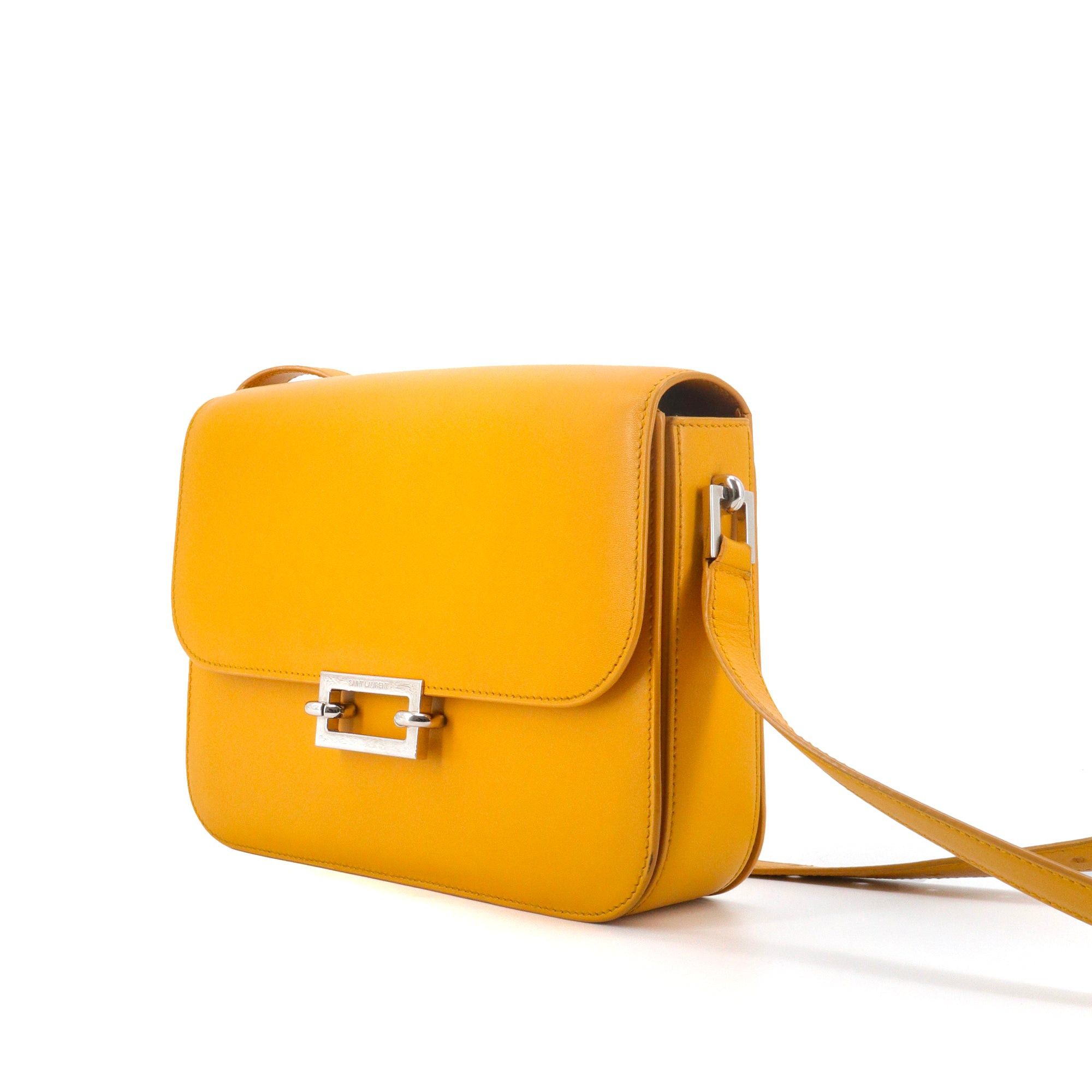 Saint Laurent Paris SAINT LAURENT - Saint Laurent Pavé Satchel shoulder bag in mustard yellow leather Size ONE SIZE - 5 Thumbnail
