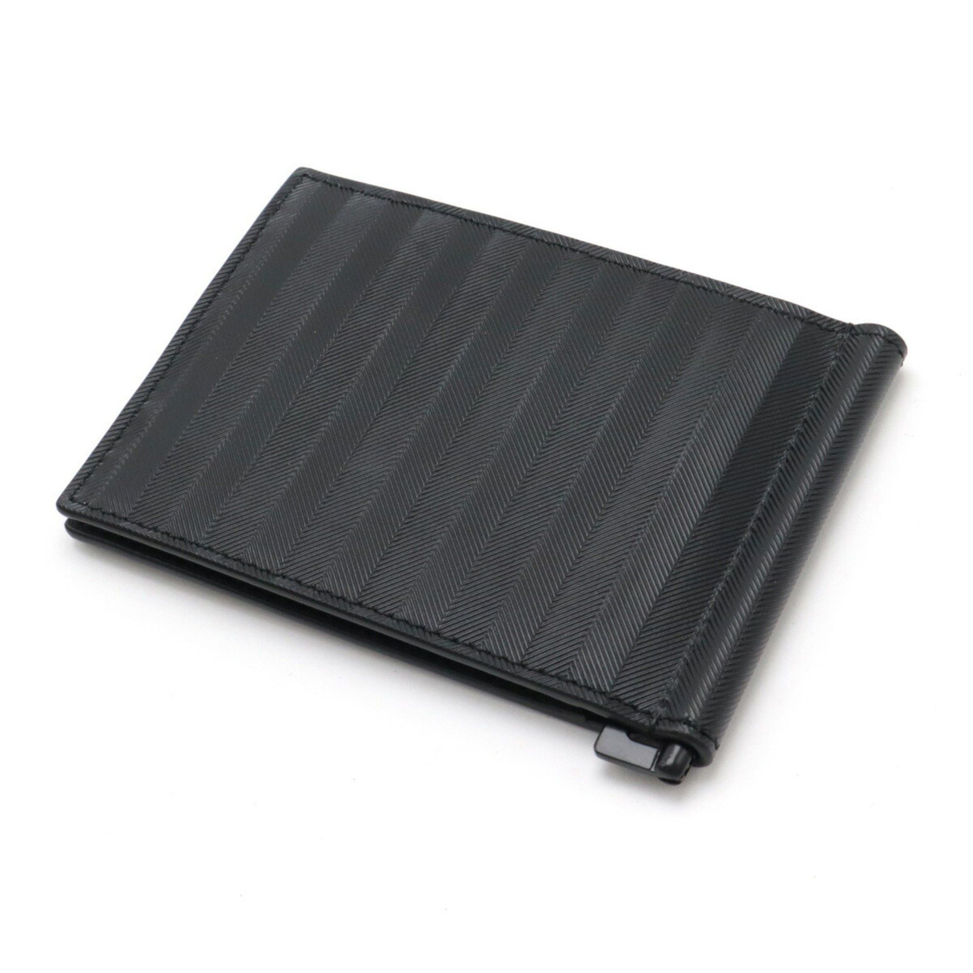 Yves Saint Laurent SAINT LAURENT PARIS YSL Yves Saint Laurent Striped Bi-Fold Wallet Card Case Money Clip PVC Black 485630 Size ONE SIZE - 3 Thumbnail