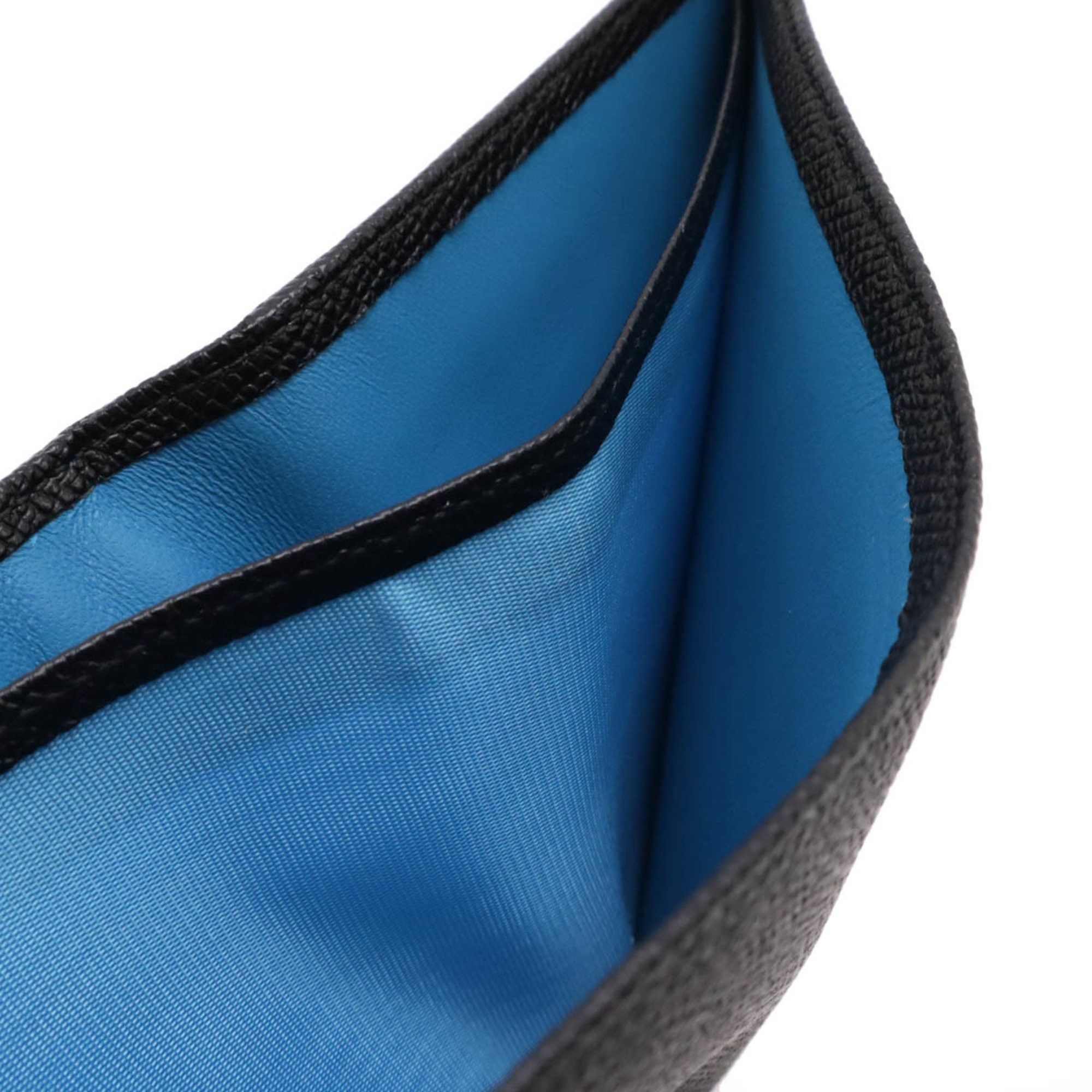 Bvlgari BVLGARI Man Bi-fold Wallet Grain Leather Black Blue 30396 Size ONE SIZE - 6 Thumbnail