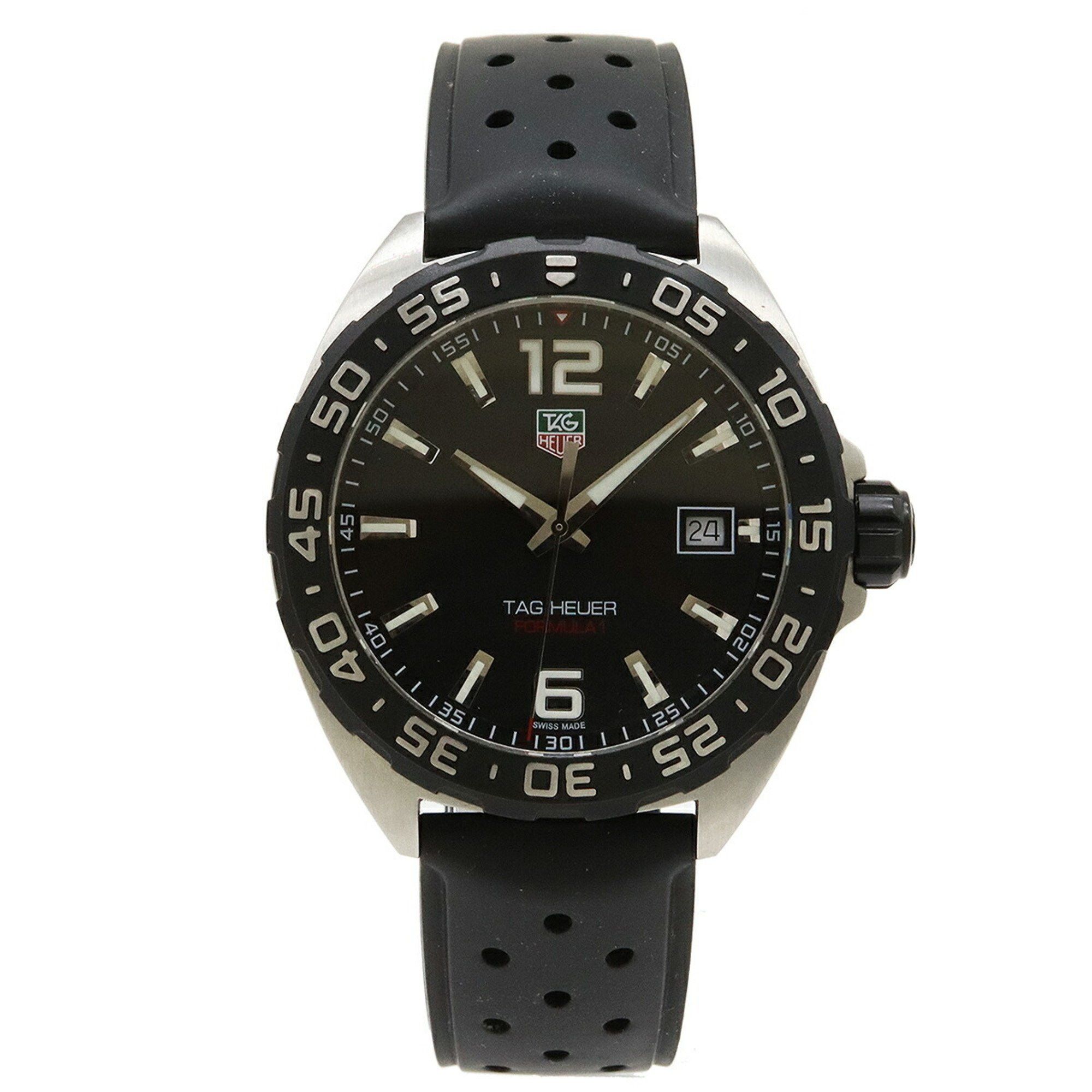 Tag Heuer TAG Heuer Formula 1 Black Dial Date SS Rubber Men's Quartz Watch WAZ1110 Size ONE SIZE - 2 Thumbnail
