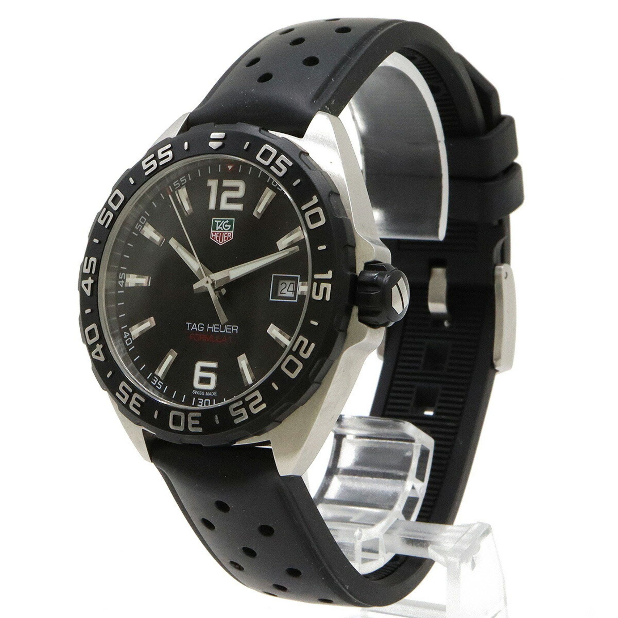 Tag Heuer TAG Heuer Formula 1 Black Dial Date SS Rubber Men's Quartz Watch WAZ1110 Size ONE SIZE - 3 Thumbnail
