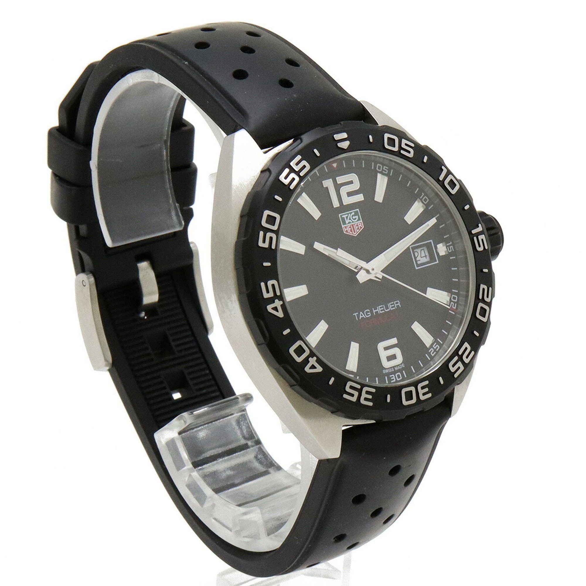Tag Heuer TAG Heuer Formula 1 Black Dial Date SS Rubber Men's Quartz Watch WAZ1110 Size ONE SIZE - 4 Thumbnail