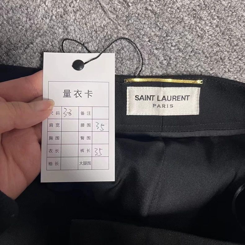 Saint Laurent Paris Black Casual High-Waisted Straight Shorts Size US 38 / EU 54 - 3 Thumbnail