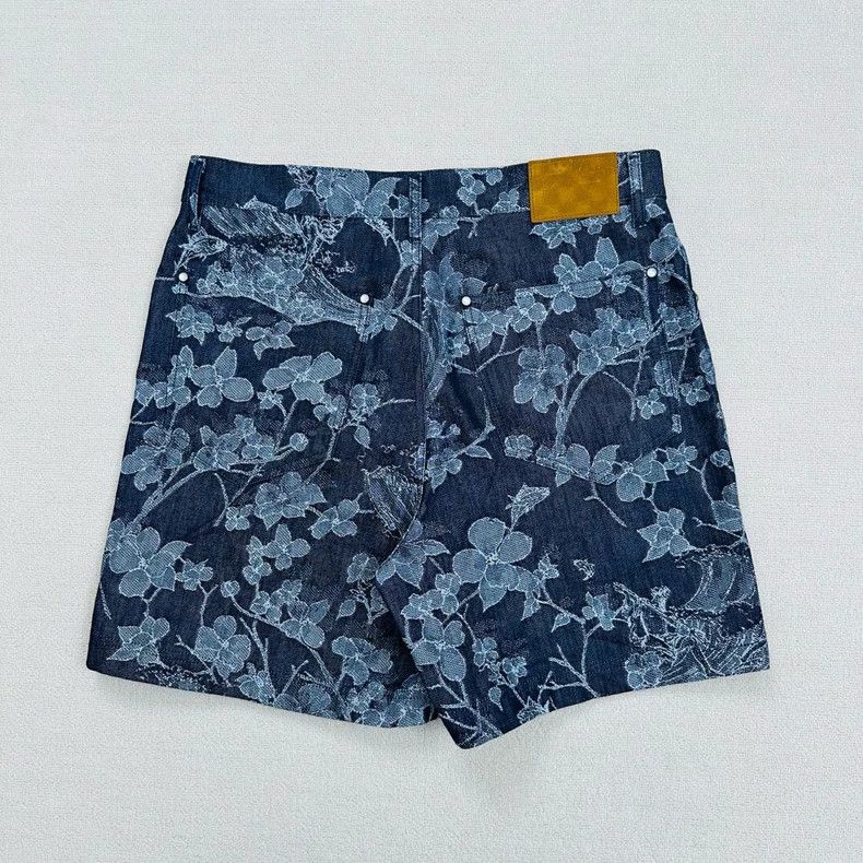 Louis Vuitton Louis Vuitton Floral Denim Shorts Size 34 Size US 34 / EU 50 - 2 Thumbnail