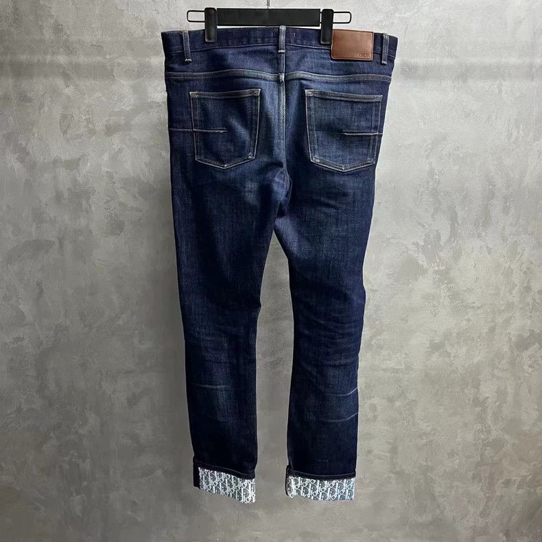 Dior Dior Blue Button Slim Fit Jeans Size US 33 - 2 Thumbnail