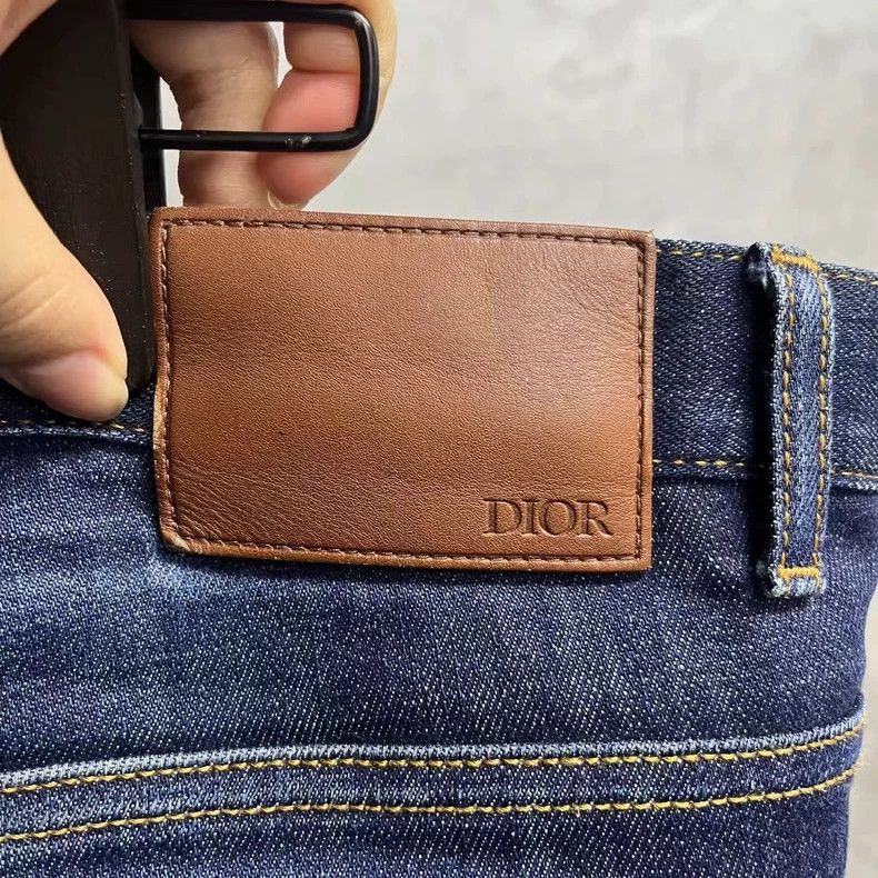 Dior Dior Blue Button Slim Fit Jeans Size US 33 - 4 Thumbnail