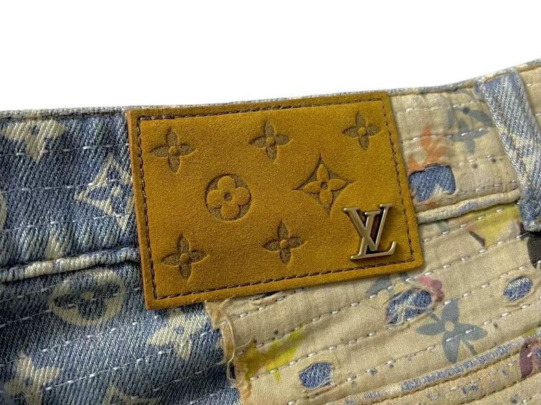 Louis Vuitton Louis Vuitton Floral Print Flared Jeans W32 Size US 32 / EU 48 - 3 Thumbnail