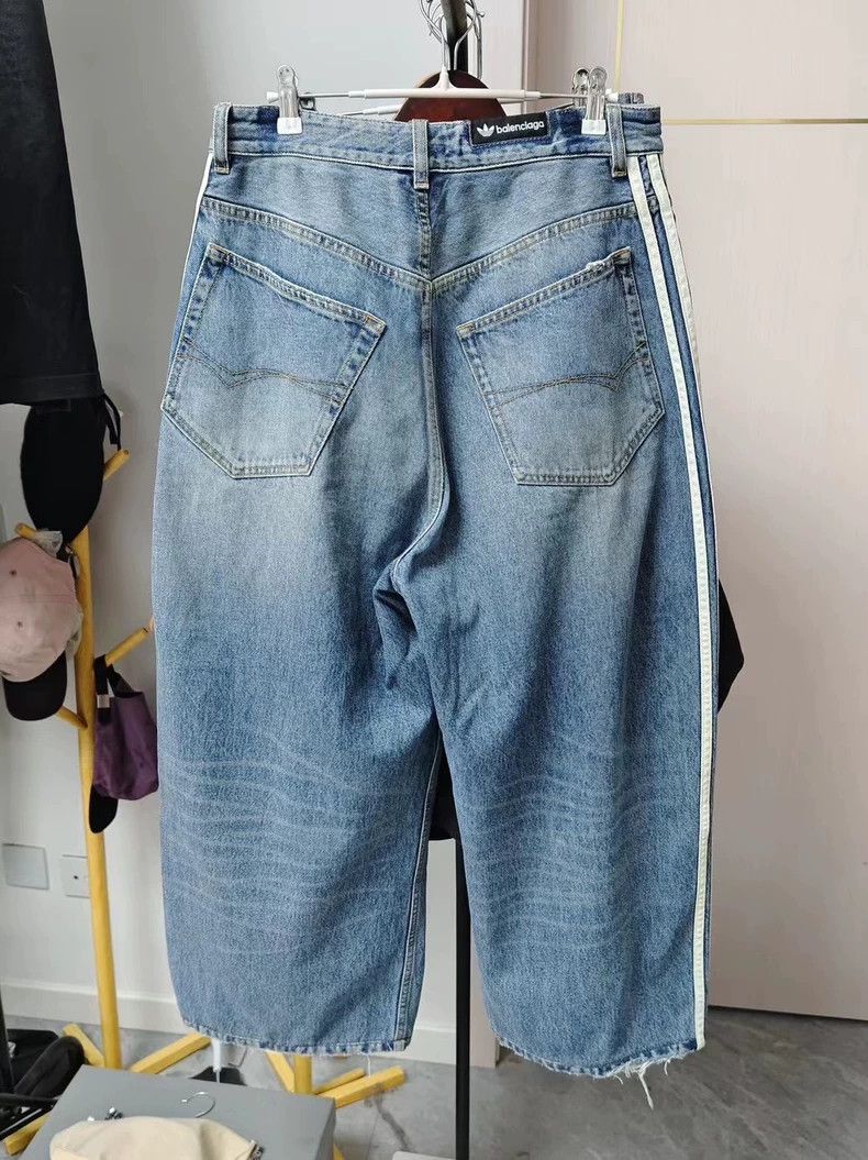 Balenciaga Balenciaga x Adidas Baggy Denim Pants | Grailed