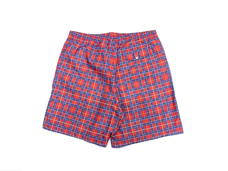 Louis Vuitton Louis Vuitton Red Blue Plaid Logo Shorts Size US 30 / EU 46 - 5 Thumbnail