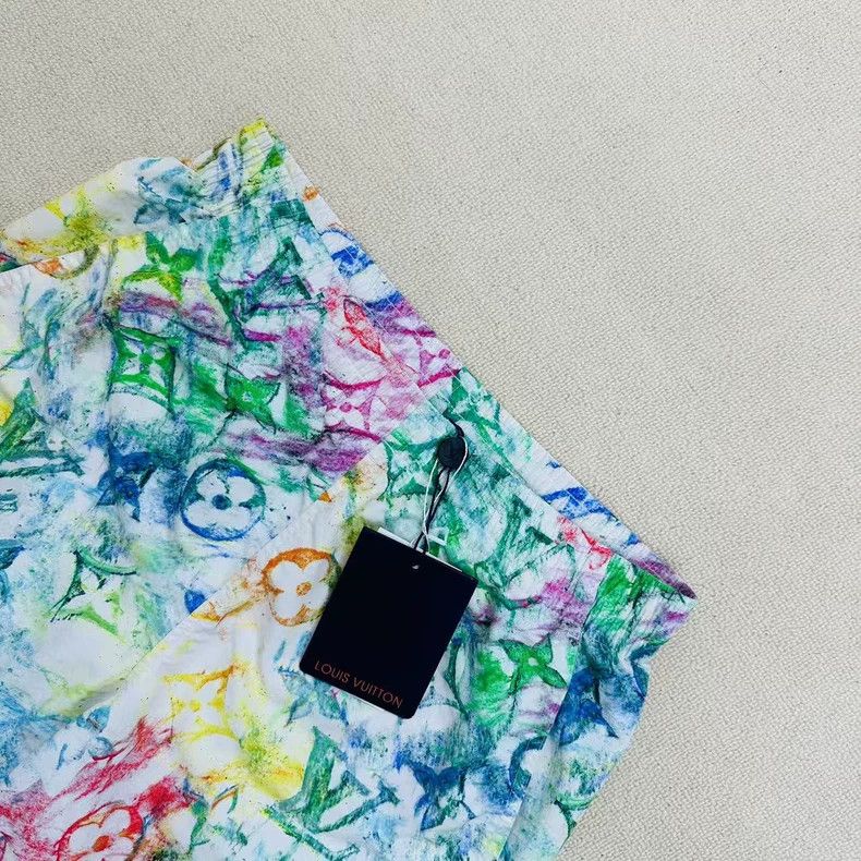 Louis Vuitton Louis Vuitton Crayon Logo Pattern Shorts Size US 26 / EU 42 - 4 Thumbnail