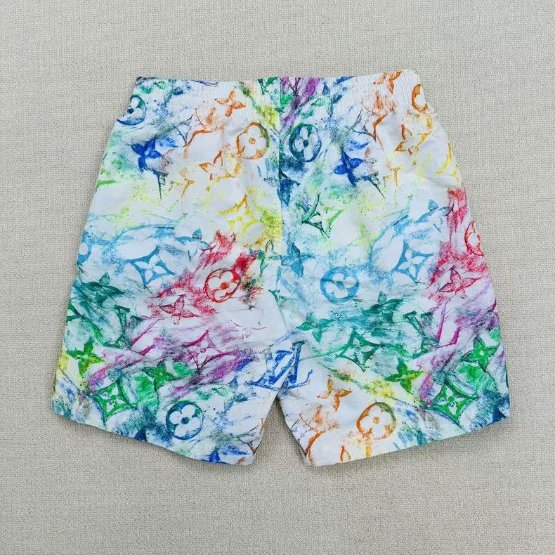 Louis Vuitton Louis Vuitton Crayon Logo Pattern Shorts Size US 26 / EU 42 - 2 Thumbnail