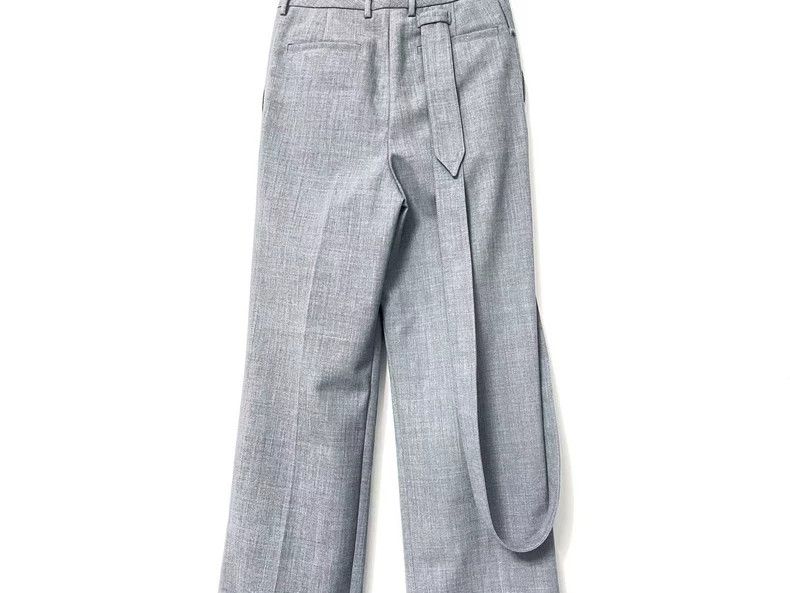Louis Vuitton Louis Vuitton Gray Wool Trousers with Ribbon Size US 36 / EU 52 - 4 Thumbnail