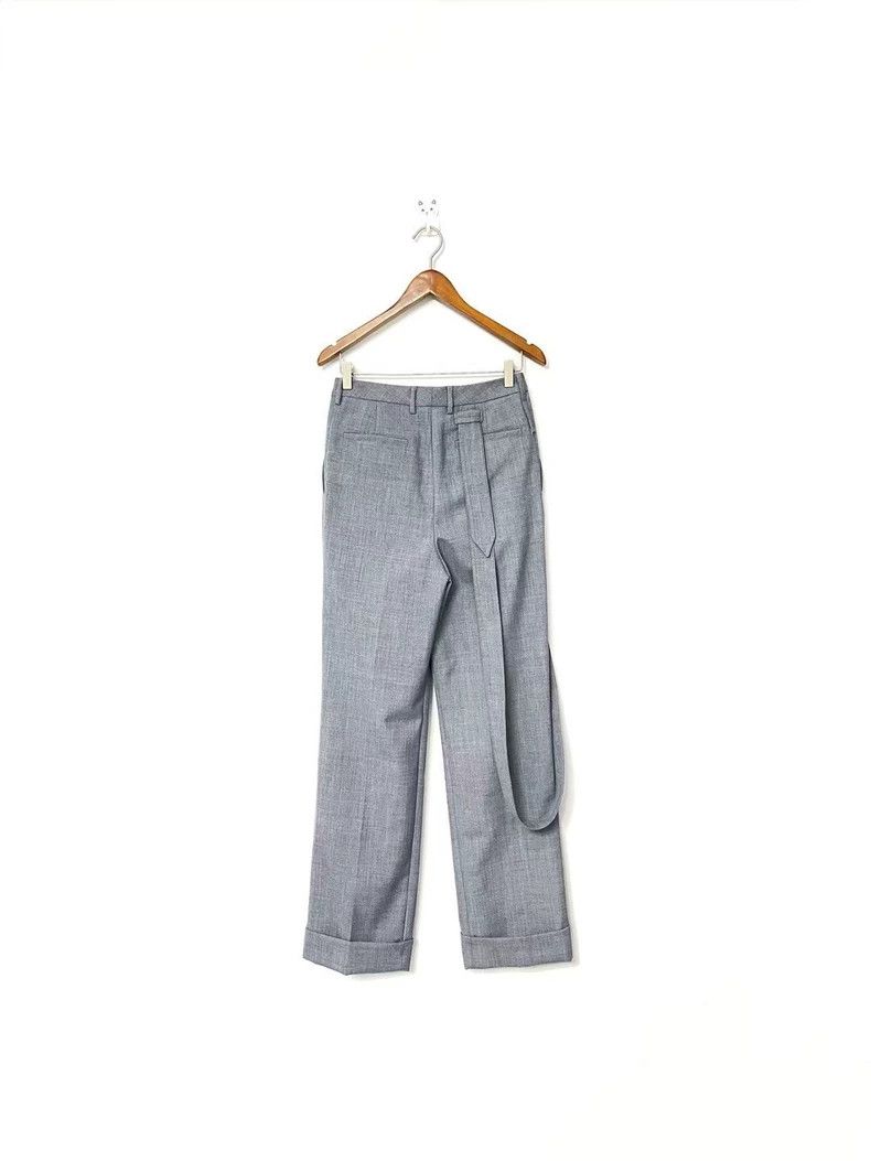 Louis Vuitton Louis Vuitton Gray Wool Trousers with Ribbon Size US 36 / EU 52 - 3 Thumbnail