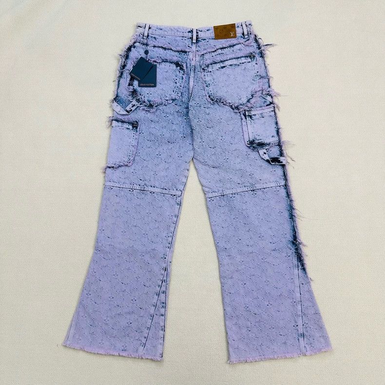 Louis Vuitton Louis Vuitton Wide-Leg Denim Pants Size 32 Size US 32 / EU 48 - 4 Thumbnail