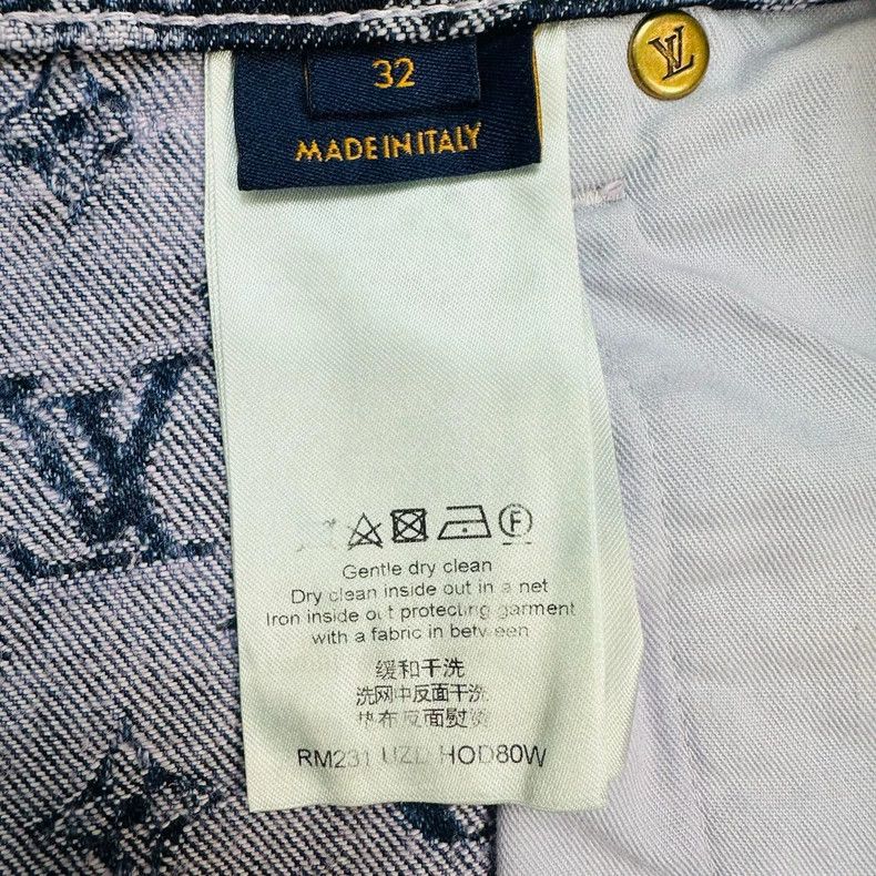 Louis Vuitton Louis Vuitton Wide-Leg Denim Pants Size 32 Size US 32 / EU 48 - 3 Thumbnail