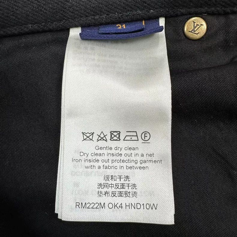 Louis Vuitton Louis Vuitton Embossed Denim Pants Size 31 Size US 31 - 5 Thumbnail