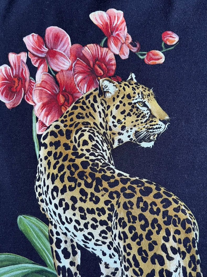 Dolce & Gabbana Dolce&Gabbana Leopard Short Sleeve T-Shirt Size US L / EU 52-54 / 3 - 5 Thumbnail