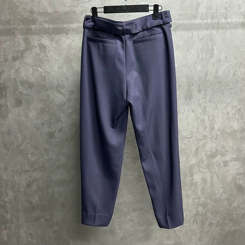 Dior Dior Blue Solid Color Tie Pants Size US 44 / EU 60 - 2 Thumbnail