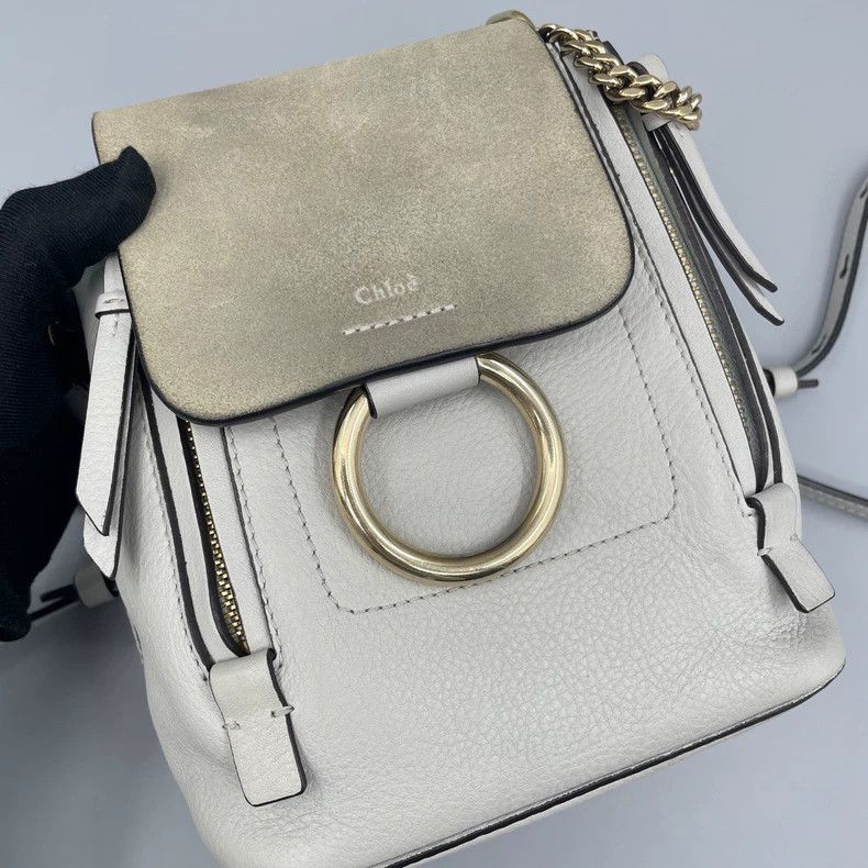Chloe Chloe Faye Metal Ring Backpack Bag Size ONE SIZE - 6 Thumbnail
