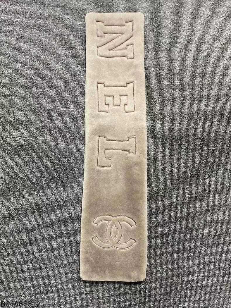 Chanel Chanel Logo Wool Cashmere Scarf Size ONE SIZE - 2 Thumbnail