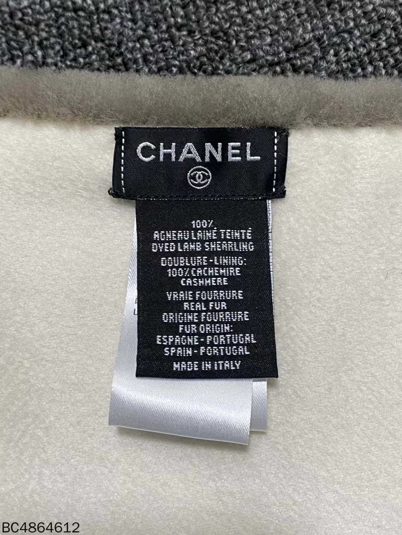 Chanel Chanel Logo Wool Cashmere Scarf Size ONE SIZE - 4 Thumbnail
