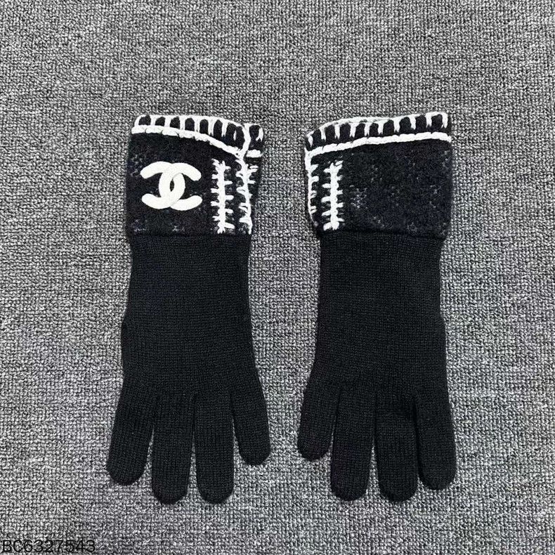 Chanel Chanel Cashmere Gloves with Double C Logo Size ONE SIZE - 2 Thumbnail