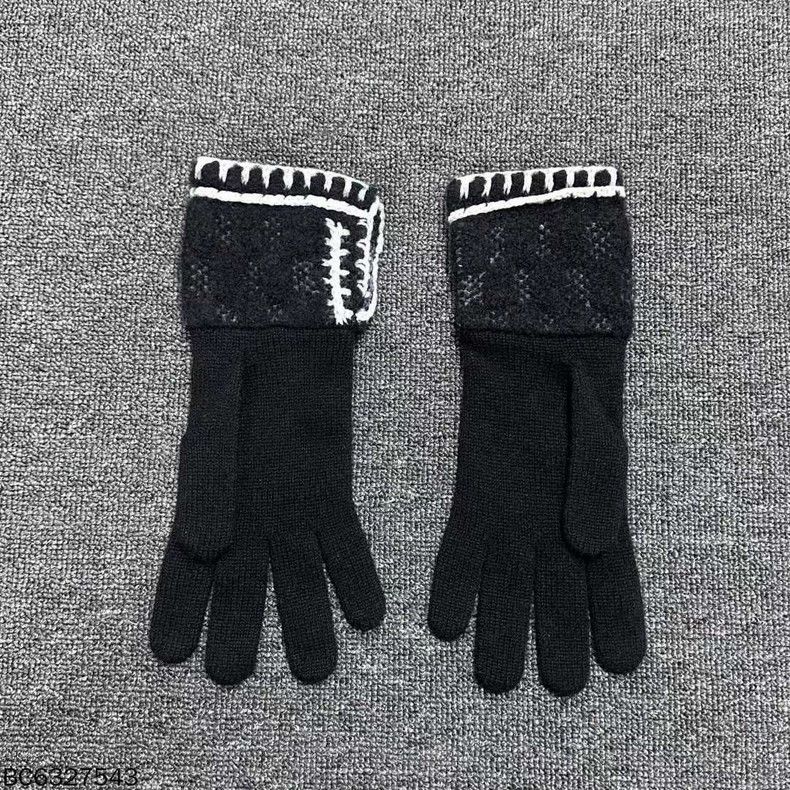 Chanel Chanel Cashmere Gloves with Double C Logo Size ONE SIZE - 3 Thumbnail