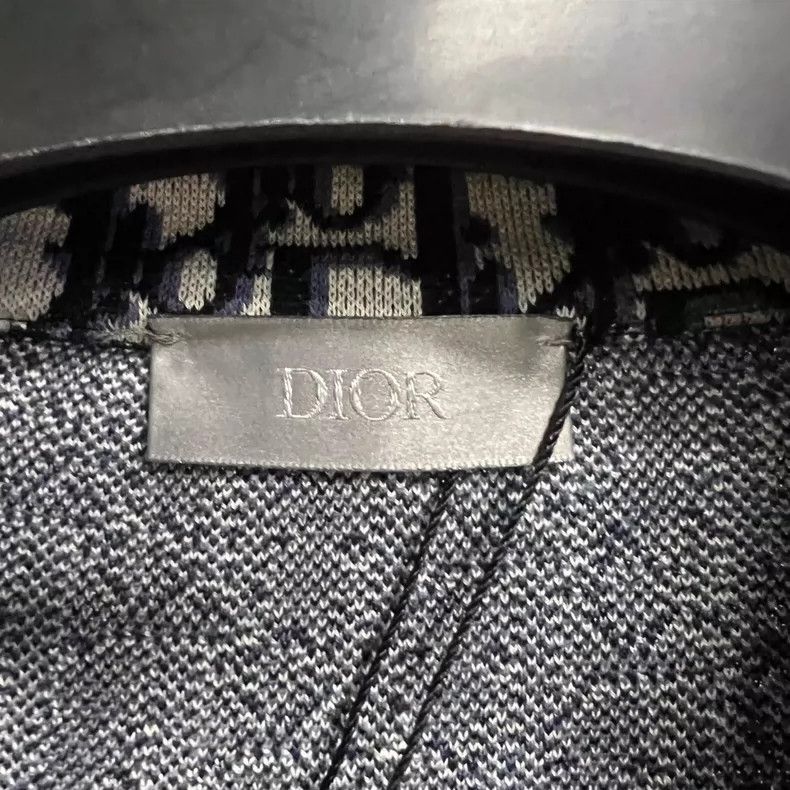 Dior Dior Beige Navy Cotton Long Sleeve Shirt Size US M / EU 48-50 / 2 - 2 Thumbnail