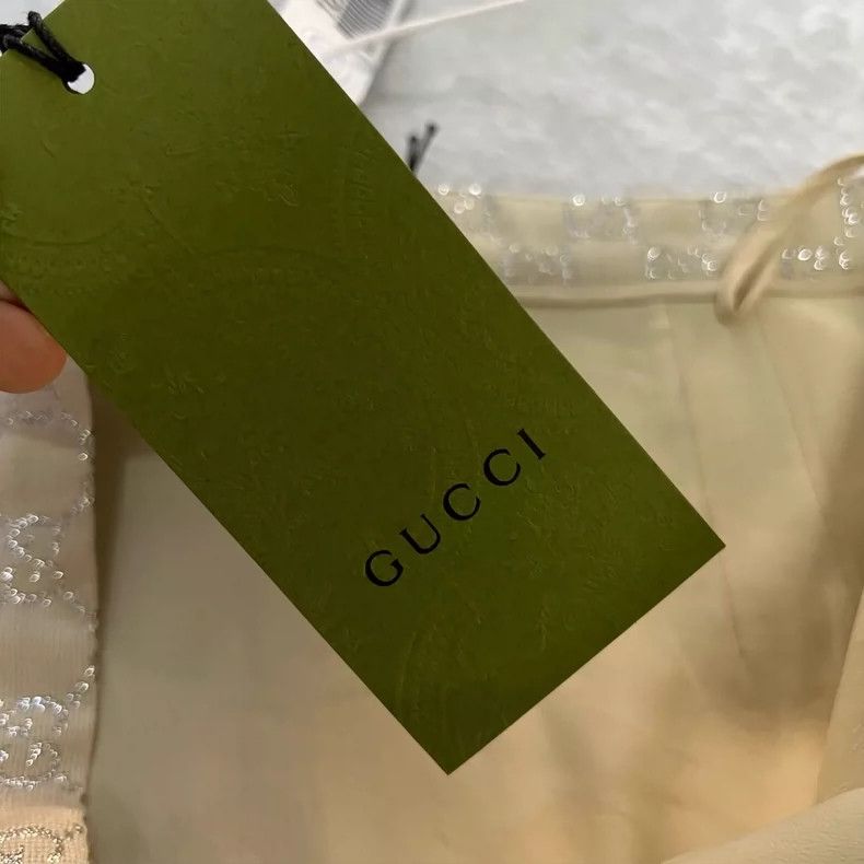 Gucci Gucci Mini A-line Skirt in Satin Weave Size US 42 / EU 58 - 6 Thumbnail