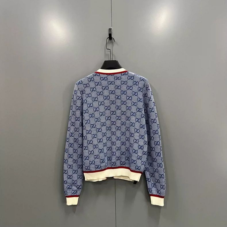 Gucci GUCCI Full Print Knit Cardigan Size L Size US L / EU 52-54 / 3 - 2 Thumbnail