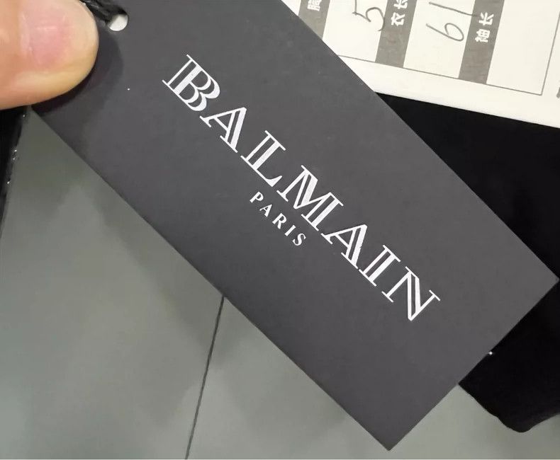 Balmain BALMAIN Black Logo Print Sweatshirt Size US L / EU 52-54 / 3 - 3 Thumbnail