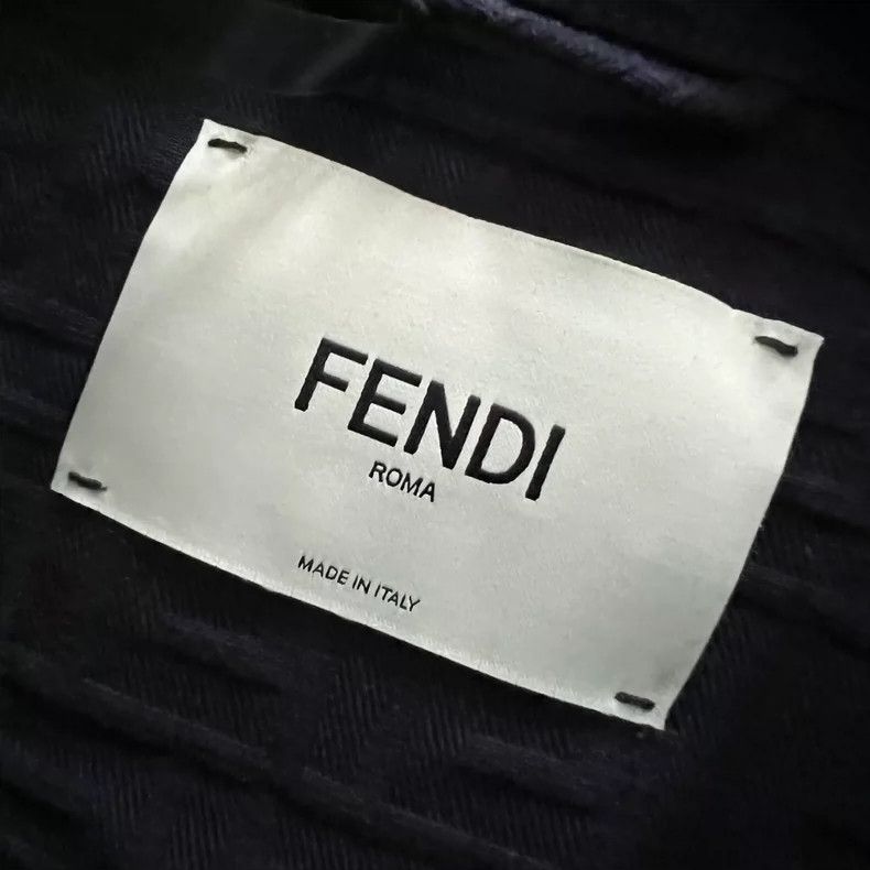 Fendi Fendi Black Textured Waist Jacket Size 44 Size US M / EU 48-50 / 2 - 3 Thumbnail