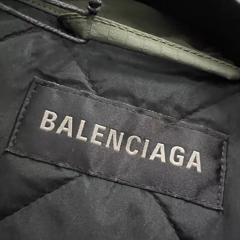 Balenciaga Balenciaga Olive Embroidered Logo Jacket Size 2 Size US M / EU 48-50 / 2 - 5 Thumbnail