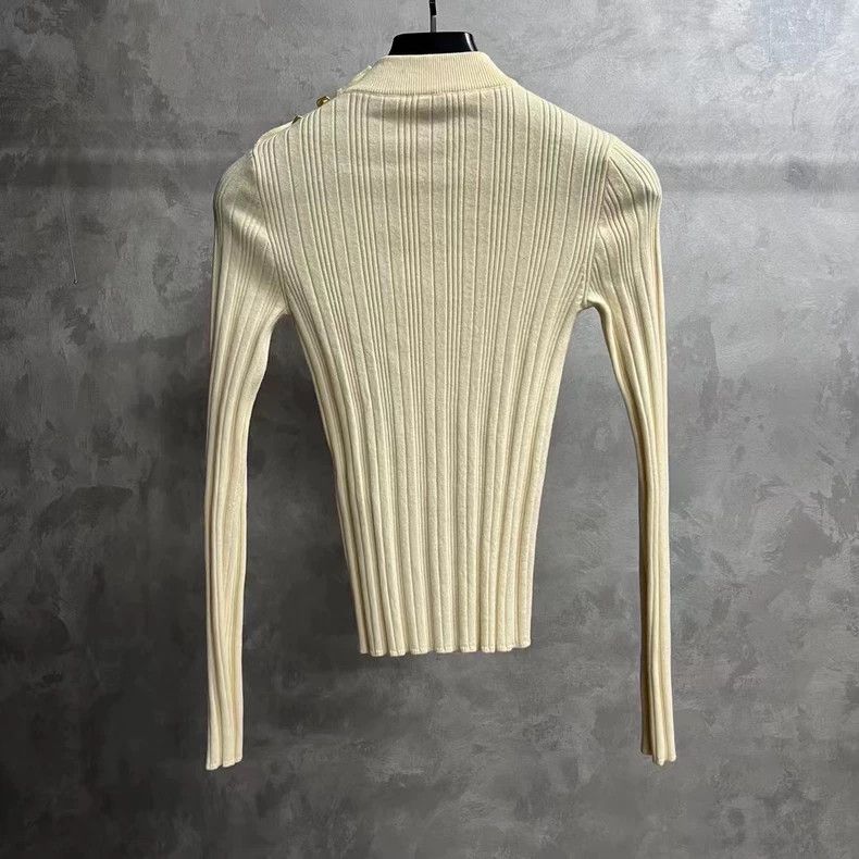 Louis Vuitton Louis Vuitton Cream Knit Long Sleeve Top Size US XS / EU 42 / 0 - 2 Thumbnail