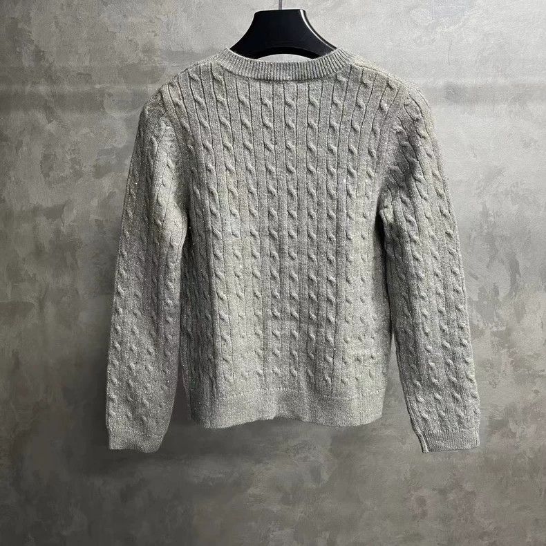 Anonymous Club Gray Crew Neck Long Sleeve Knit Sweater Size US XS / EU 42 / 0 - 2 Thumbnail