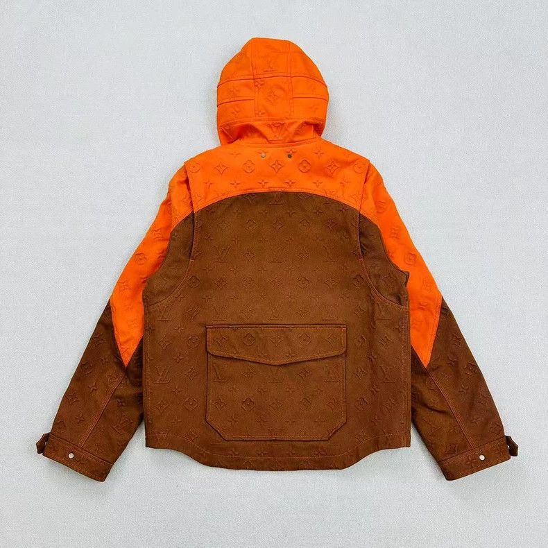 Louis Vuitton Louis Vuitton Tan and Orange Hoodie Jacket Size US M / EU 48-50 / 2 - 4 Thumbnail