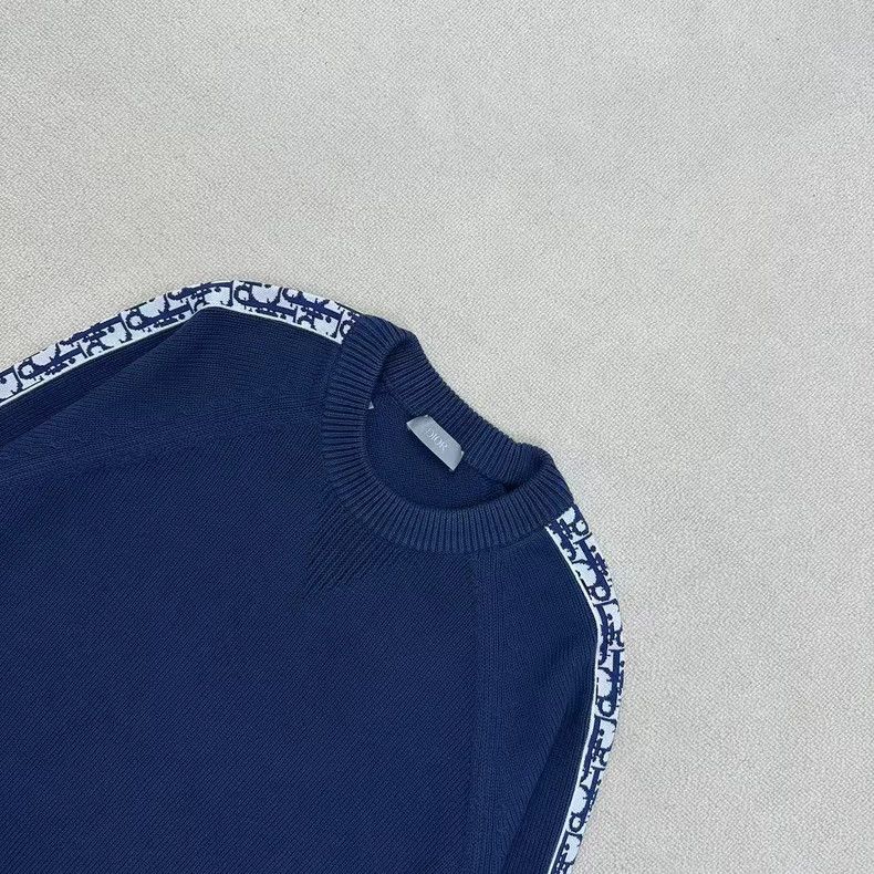 Dior Dior Logo Knit Sweater with Side Stripes Size US S / EU 44-46 / 1 - 5 Thumbnail