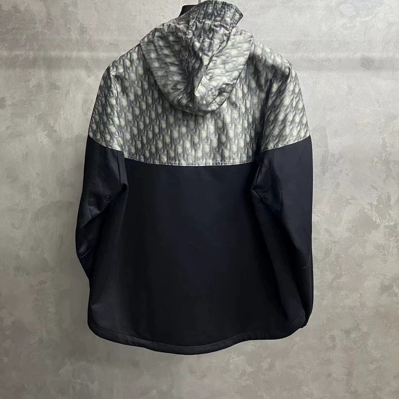 Dior Dior Black Gray Hooded Long Sleeve Jacket Size US L / EU 52-54 / 3 - 2 Thumbnail