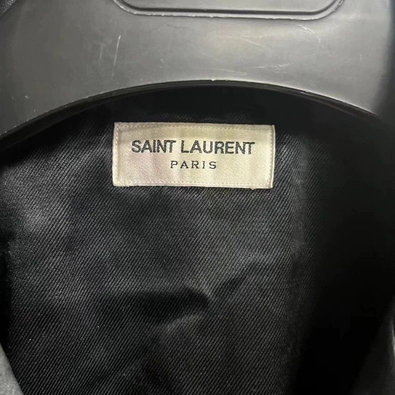 Saint Laurent Paris Saint Laurent Black Leather Biker Jacket Size US L / EU 52-54 / 3 - 3 Thumbnail