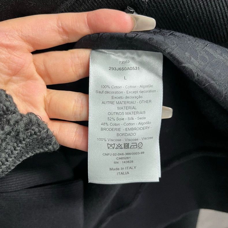 Dior Dior Black Logo Zip Hoodie Size US L / EU 52-54 / 3 - 4 Thumbnail