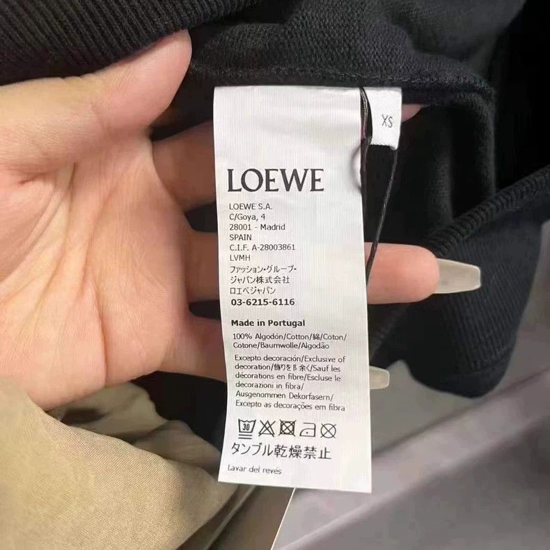 Loewe Loewe Black Hoodie with Palm Tree Print Size US XS / EU 42 / 0 - 5 Thumbnail