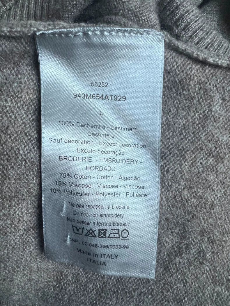Dior Dior Embroidered Cashmere Knit Sweater Size US L / EU 52-54 / 3 - 5 Thumbnail