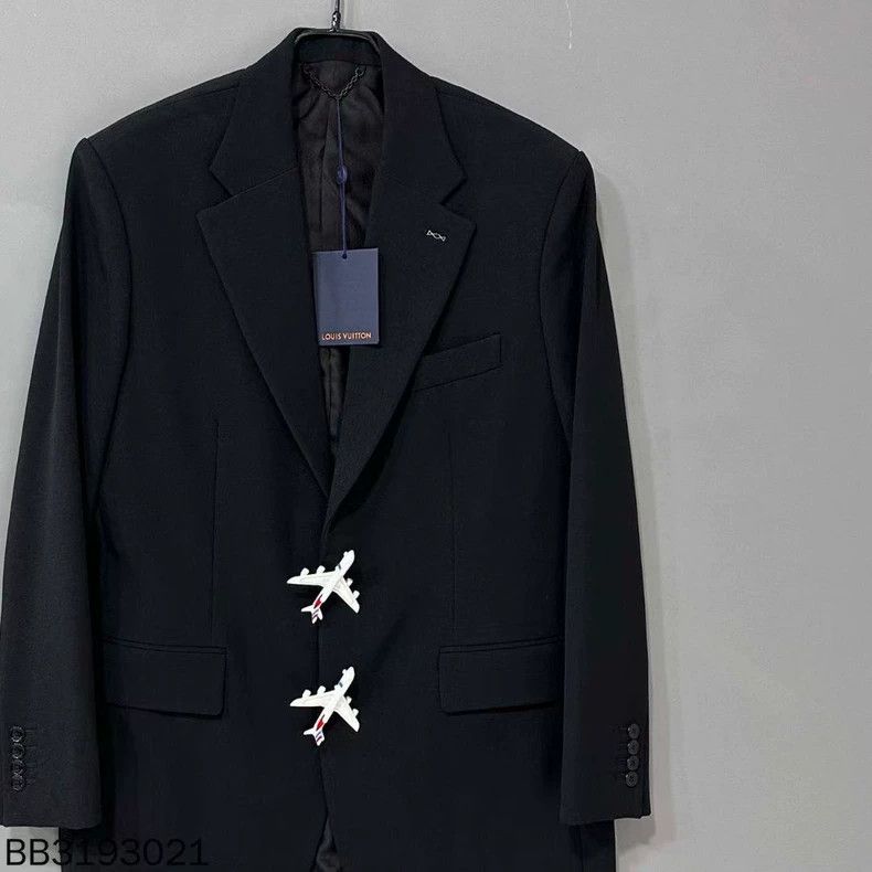 Louis Vuitton Louis Vuitton Airplane Wool Suit Jacket Size US L / EU 52-54 / 3 - 2 Thumbnail