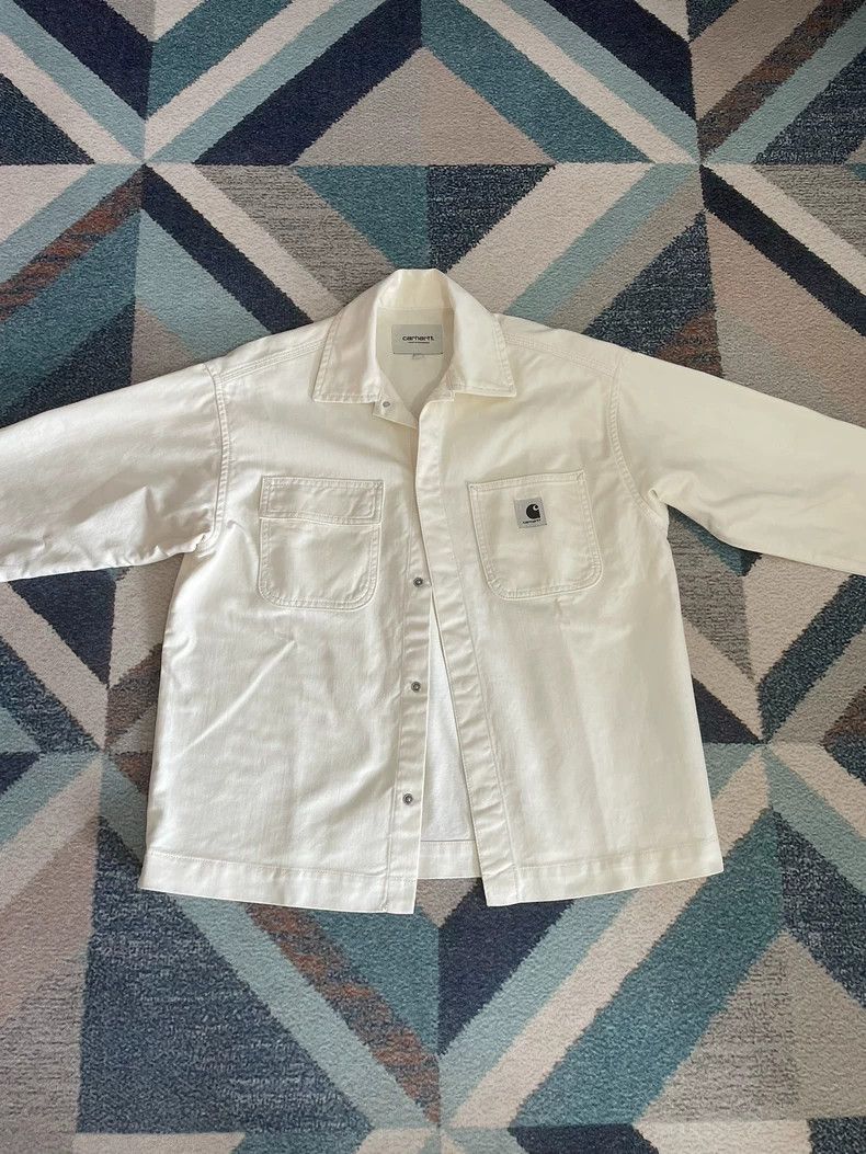 Carhartt Carhartt Denim Jacket in White Color Size US L / EU 52-54 / 3 - 2 Thumbnail
