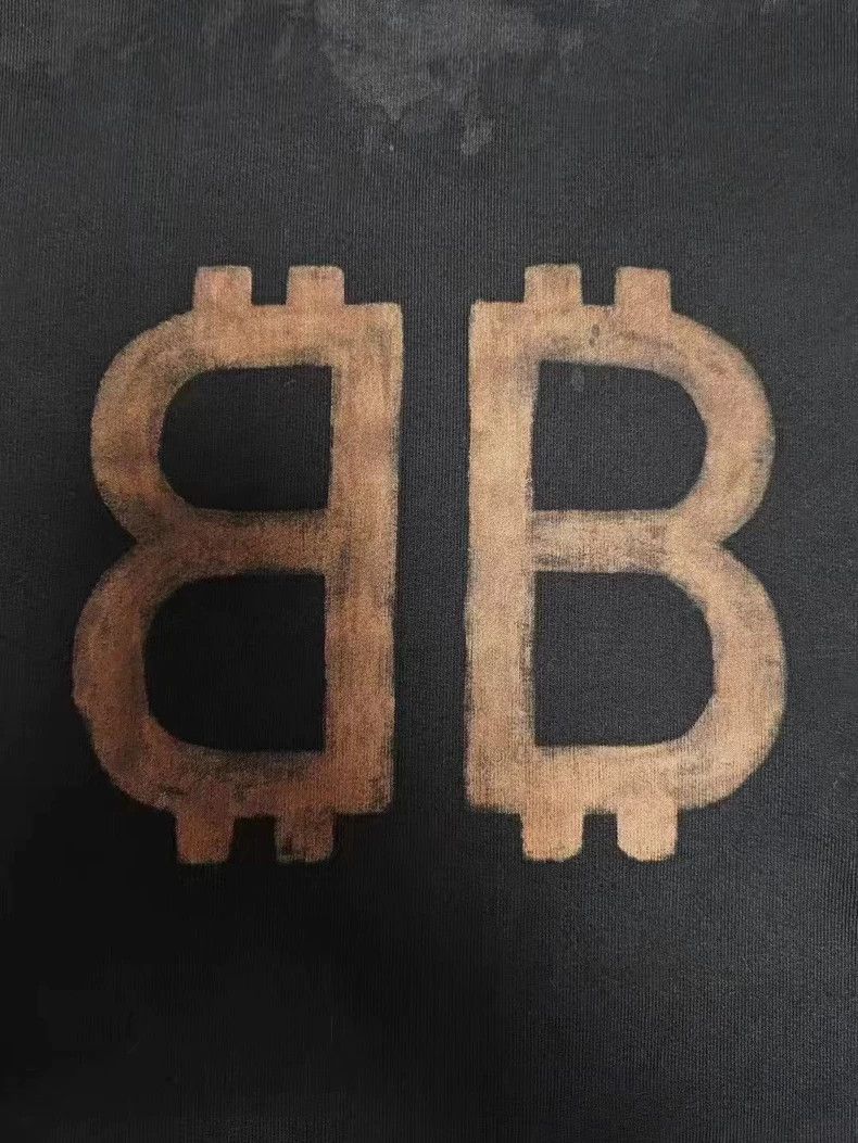 Balenciaga Balenciaga Bitcoin Print Oversized Hoodie Size US XXL / EU 58 / 5 - 4 Thumbnail
