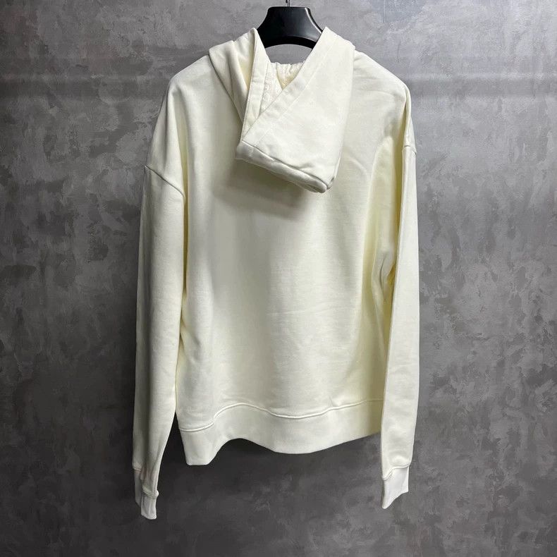 Dior Dior White Logo Hooded Zip Sweatshirt Size US XXL / EU 58 / 5 - 2 Thumbnail
