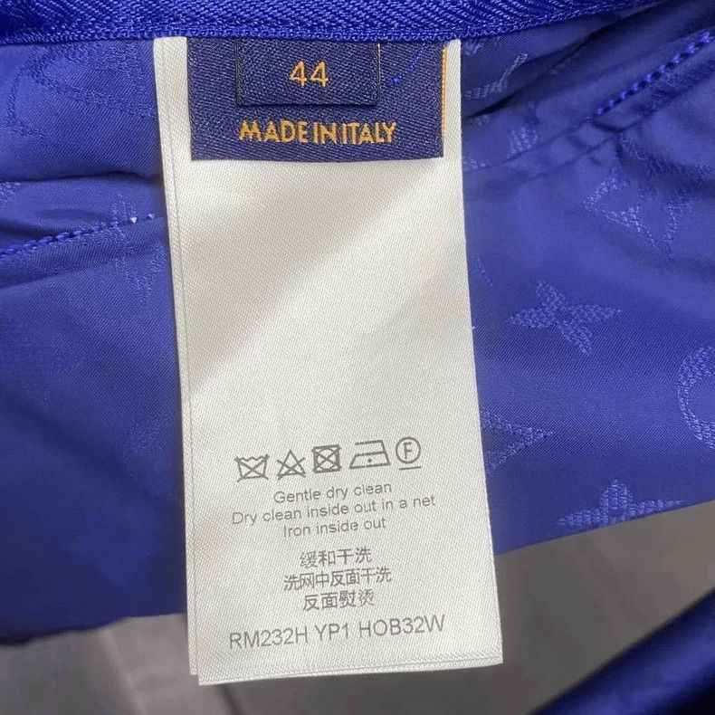 Louis Vuitton Louis Vuitton Blue Logo Print Windbreaker Jacket Size US L / EU 52-54 / 3 - 4 Thumbnail